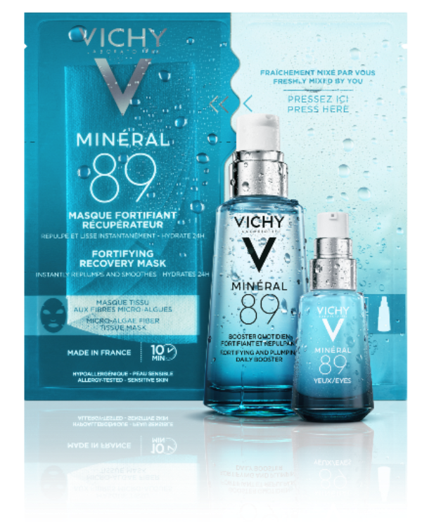 Bộ 3 sản phẩm Vichy Mineral 89 VICHY Serum Minéral 89   Giải pháp phục hồi chuyên sâu cho làn da được bác sĩ da liễu chứng nhận