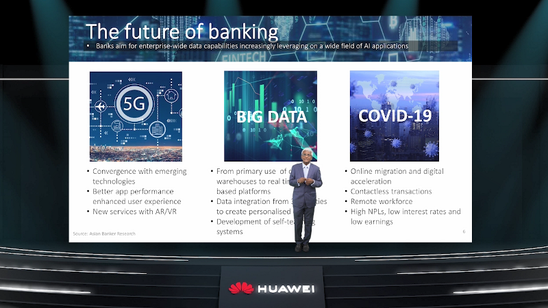 Chairman and founder of The Asian Banker Emmanuel Daniel Huawei: 5G sẽ giải phóng sức mạnh của tài chính thông minh dựa trên dữ liệu