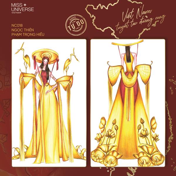 NC 07 Ngoc Thien Công bố Top 16 Bảng Tự Do cuộc thi thiết kế trang phục dân tộc tại Miss Universe 2020