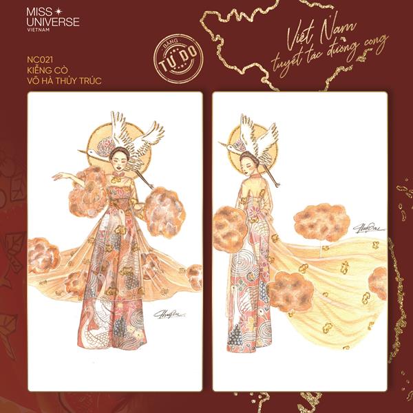 NC 13 Kieng Co Công bố Top 16 Bảng Tự Do cuộc thi thiết kế trang phục dân tộc tại Miss Universe 2020