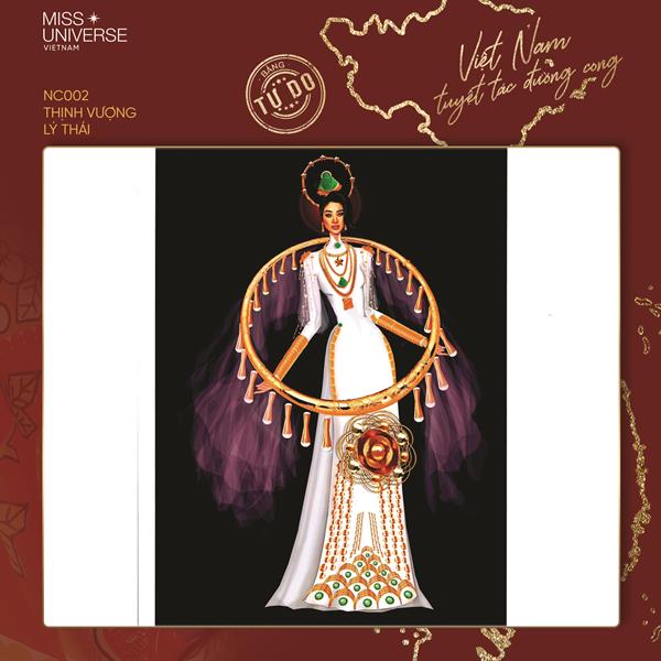 NC 16 Thinh Vuong Công bố Top 16 Bảng Tự Do cuộc thi thiết kế trang phục dân tộc tại Miss Universe 2020