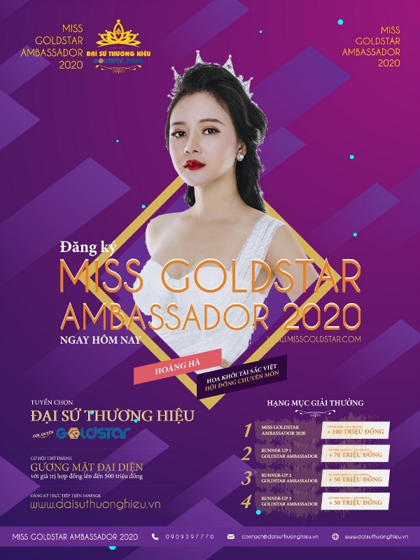 Đại sứ Thương Hiệu GoldStar 2020 Hoa khôi Hoàng Hà 1 Hoa khôi Hoàng Hà cầm cân nảy mực tại Đại sứ Thương Hiệu GoldStar 2020