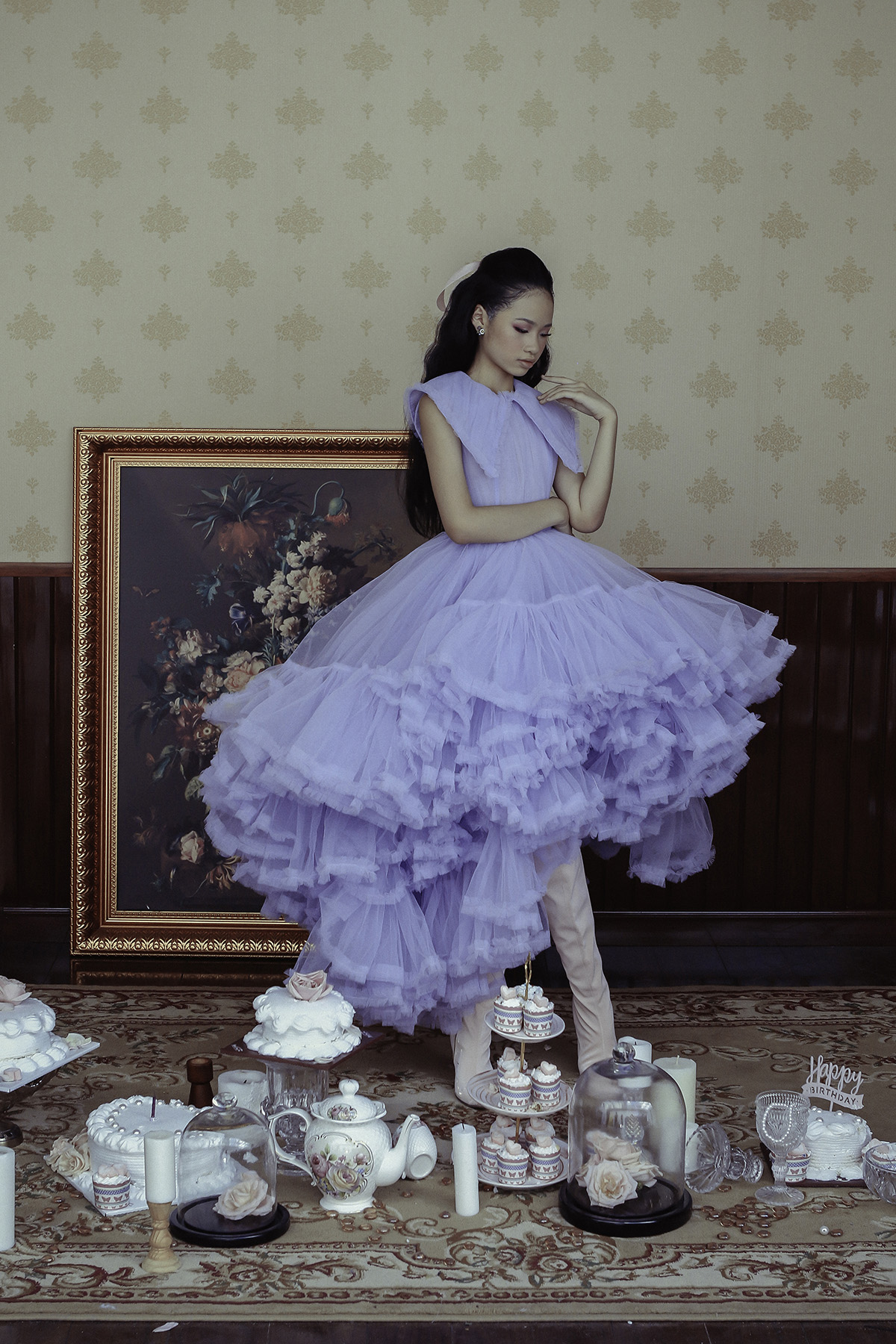 Bao Ha24 Mẫu nhí Bảo Hà đẹp lộng lẫy đón chào tuổi mới trong bộ ảnh concept sinh nhật hoàng gia   