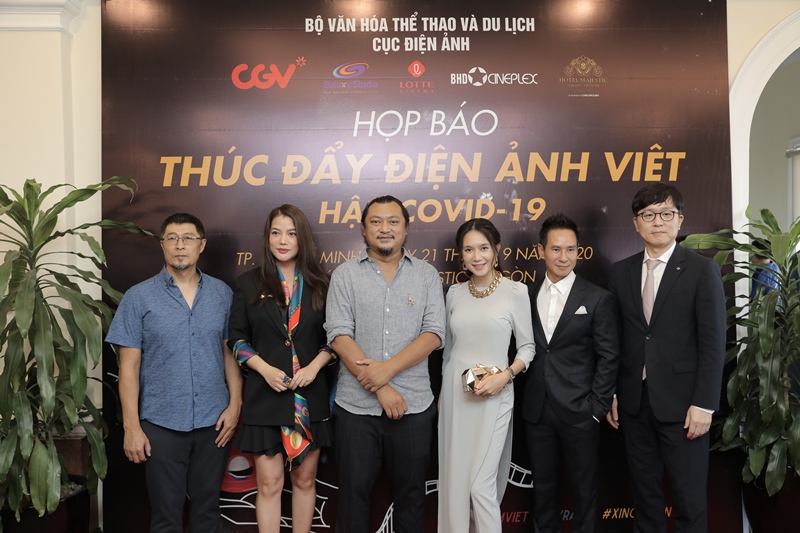 Đại diện CGV và các khách mời Thúc đẩy điện ảnh Việt thời hậu Covid 19