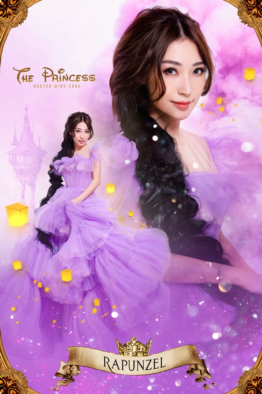 0 Rapunzel0 Vũ trụ cổ tích The Princess của NTK Nguyễn Minh Công hé lộ thêm 5 nàng công chúa