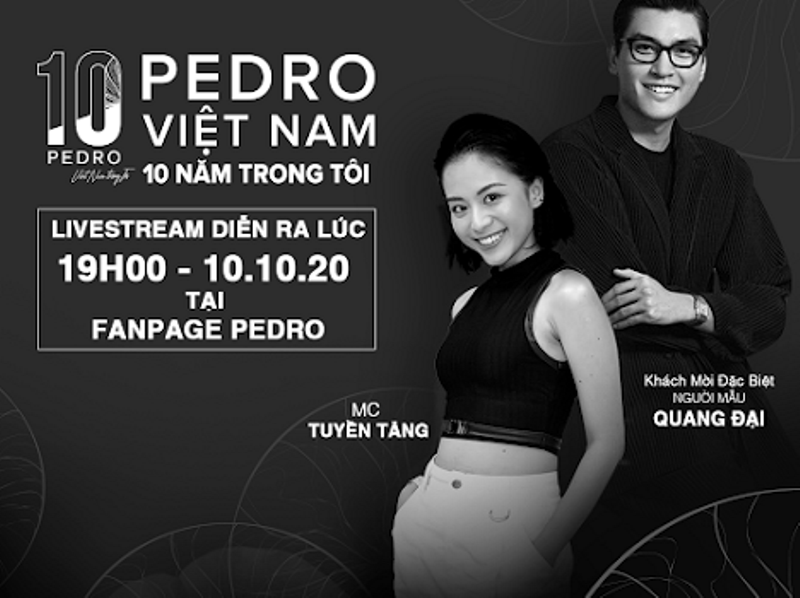 pedro 1 Kỷ niệm 10 năm tại Việt Nam, PEDRO ăn mừng hoành tráng cùng nam thần Quang Đại và Tuyền Tăng