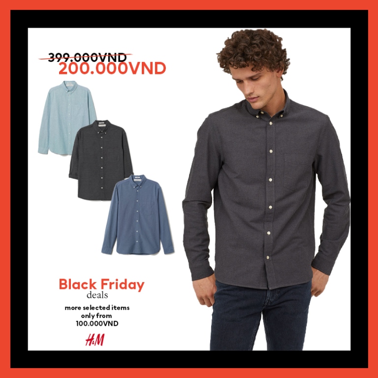 HM thời trang HM Black Friday 5 Bùng nổ ưu đãi cùng H&M trong sự kiện mua sắm Black Friday