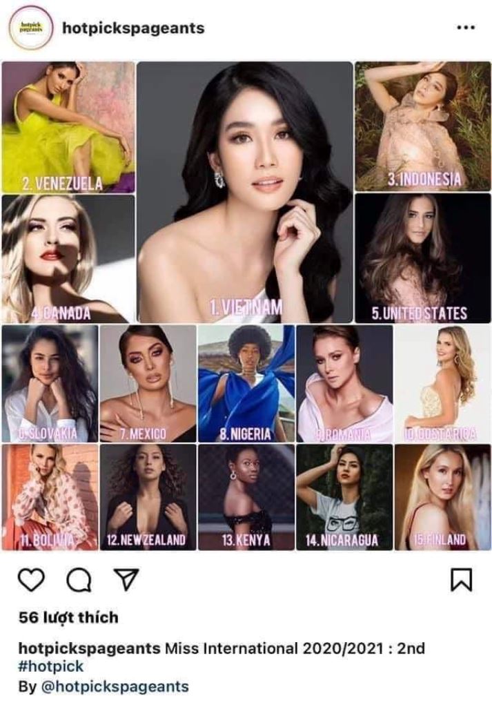 Post BXH Giám đốc truyền thông Miss International khen ngợi vẻ đẹp của Á hậu Phương Anh