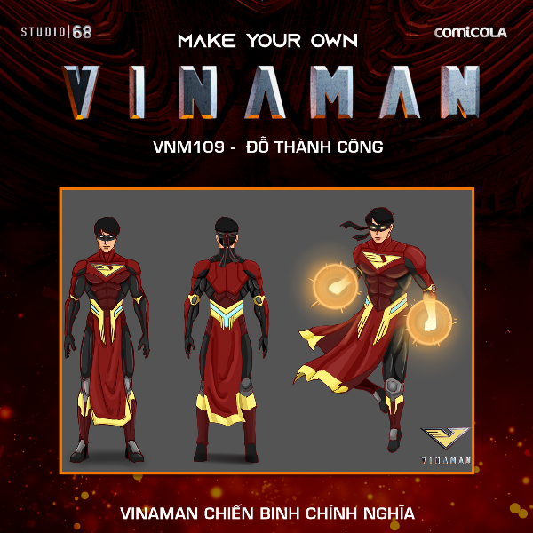VNM0109 Top 25 thiết kế trang phục siêu anh hùng VINAMAN chính thức lộ diện
