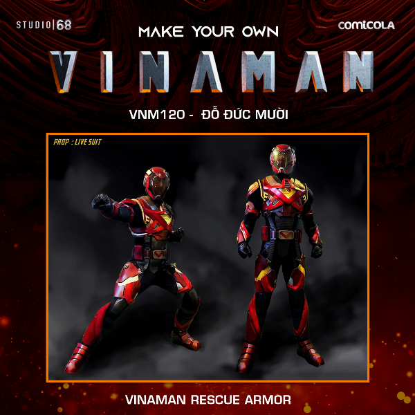 VNM0120 Top 25 thiết kế trang phục siêu anh hùng VINAMAN chính thức lộ diện