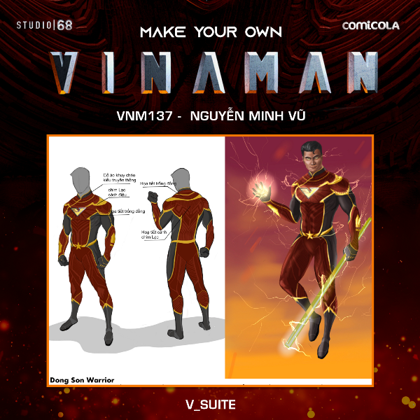 VNM0137 Top 25 thiết kế trang phục siêu anh hùng VINAMAN chính thức lộ diện