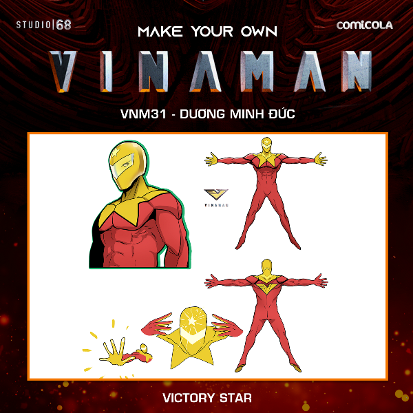 VNM031 Top 25 thiết kế trang phục siêu anh hùng VINAMAN chính thức lộ diện