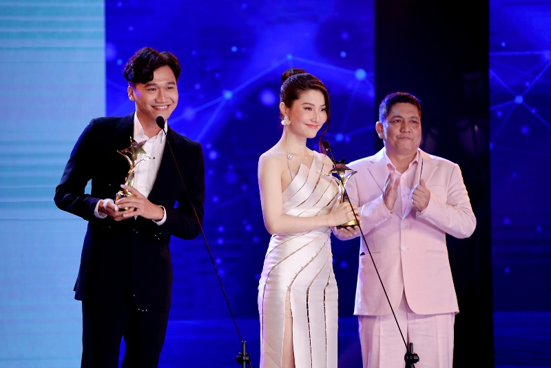 Nam nữ diễn viên xuất sắc nhất  Xuân Nghị Diễm My 9x Lan Ngọc, Chi Pu, Khả Như, Diễm My 9x... được vinh danh tại giải thưởng Ngôi Sao Xanh 2020