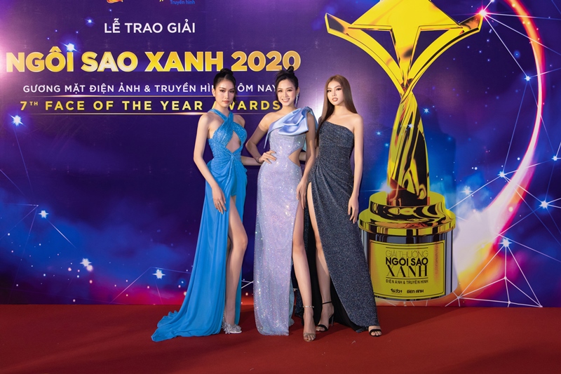 TOP 3 HOA HẬU VIỆT NAM 2020 Tiểu Vy, Lương Thuỳ Linh, Đỗ Hà đọ thần thái hoa hậu tại đêm trao giải Ngôi Sao Xanh