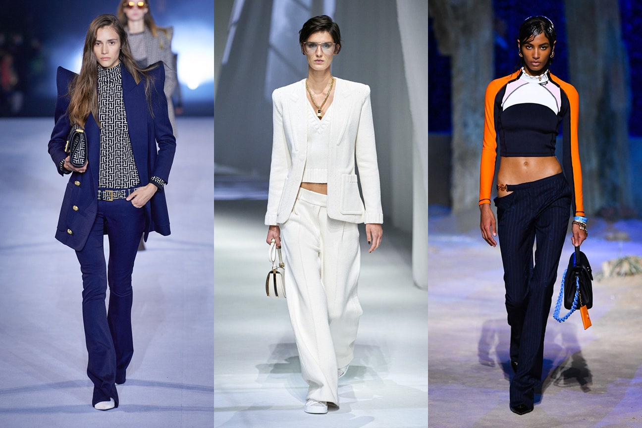 Quần cạp trễ Balmain Fendi Versace  Bắt ngay xu hướng thời trang đến từ các thương hiệu nổi tiếng cho mùa Xuân – Hè 2021