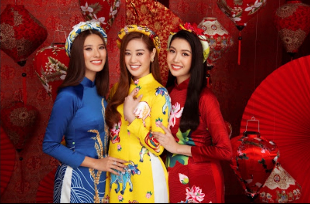 Screenshot 20210207 082649 Dàn người đẹp Hoa hậu Hoàn vũ Việt Nam rạng ngời trong bộ ảnh Tết Tân Sửu 2021