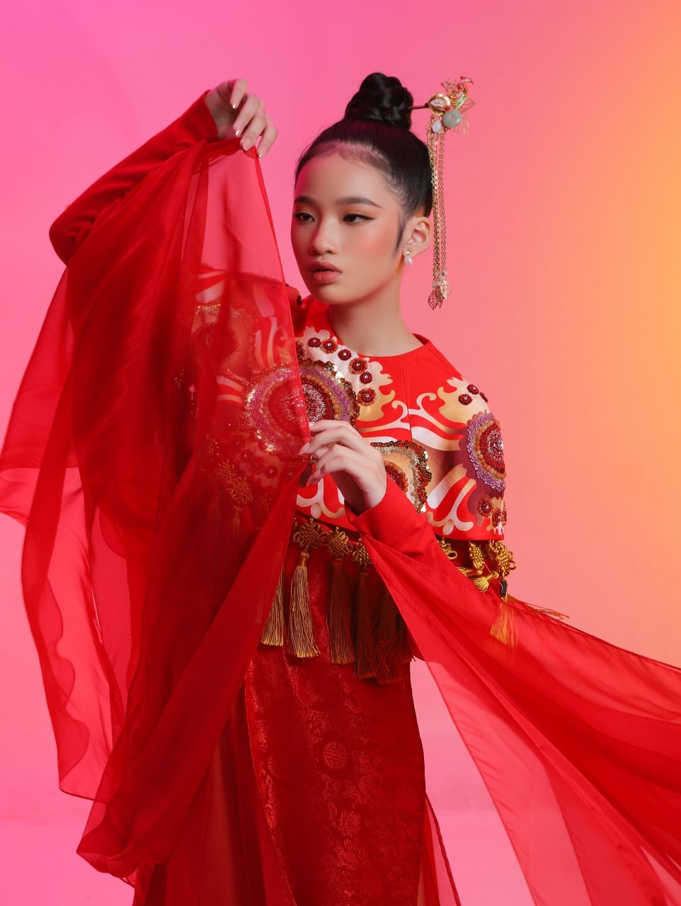 Bao Ha17 Mẫu nhí Bảo Hà đẹp lạ trong bộ ảnh lấy cảm hứng từ văn hóa Á Đông