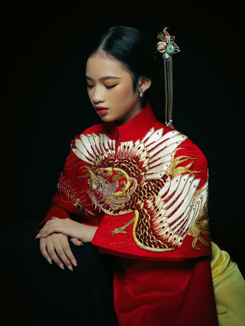 Bao Ha3 Mẫu nhí Bảo Hà đẹp lạ trong bộ ảnh lấy cảm hứng từ văn hóa Á Đông