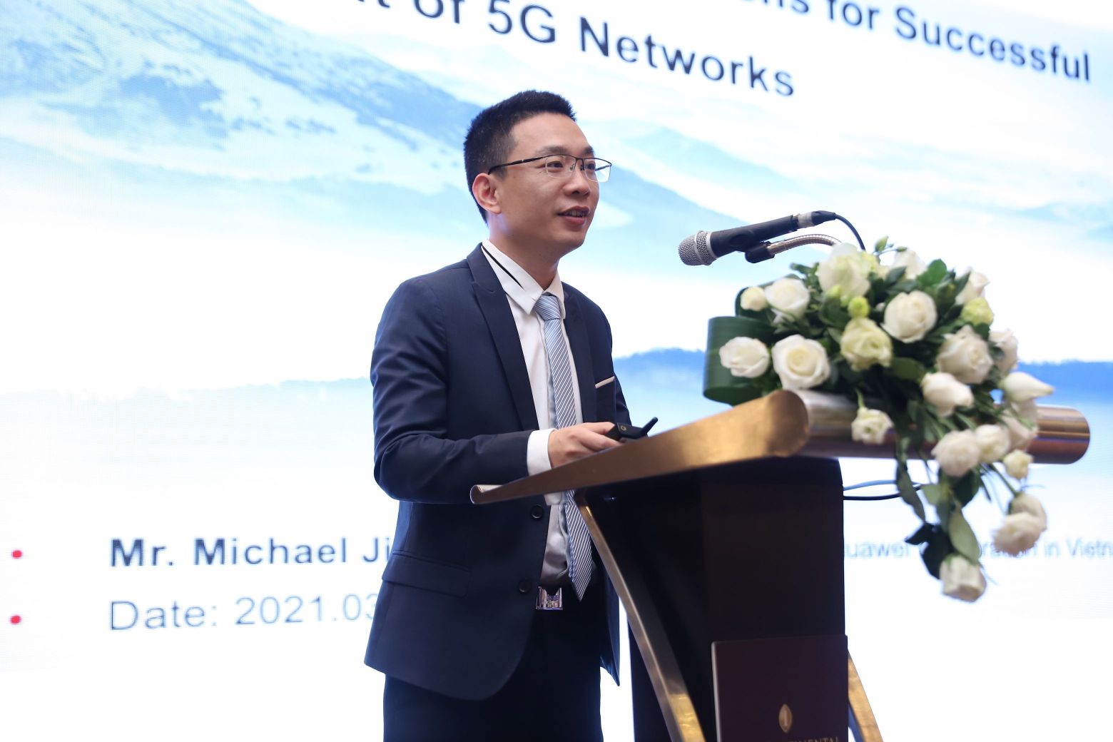 Huawei Việt Nam CTO Michael Jiang 1 1 Huawei: Nhà mạng Việt Nam có thể tiết kiệm 133 triệu USD/năm chi phí vận hành mạng 5G