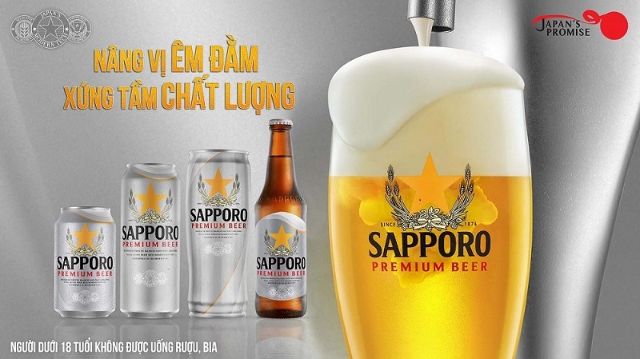 KV SAPPORO Ngang 1 Sapporo Việt Nam tung ra sản phẩm Sapporo Premium Beer đổi mới đột phá