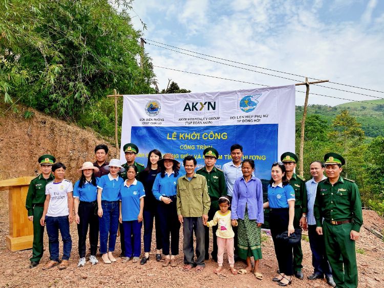 Tập đoàn AKYN hỗ trợ xây dựng công trình Ánh sáng đường biên và Mái ấm tình thương 1 Tập đoàn AKYN hỗ trợ xây dựng công trình Ánh sáng đường biên và Mái ấm tình thương tại Quảng Bình