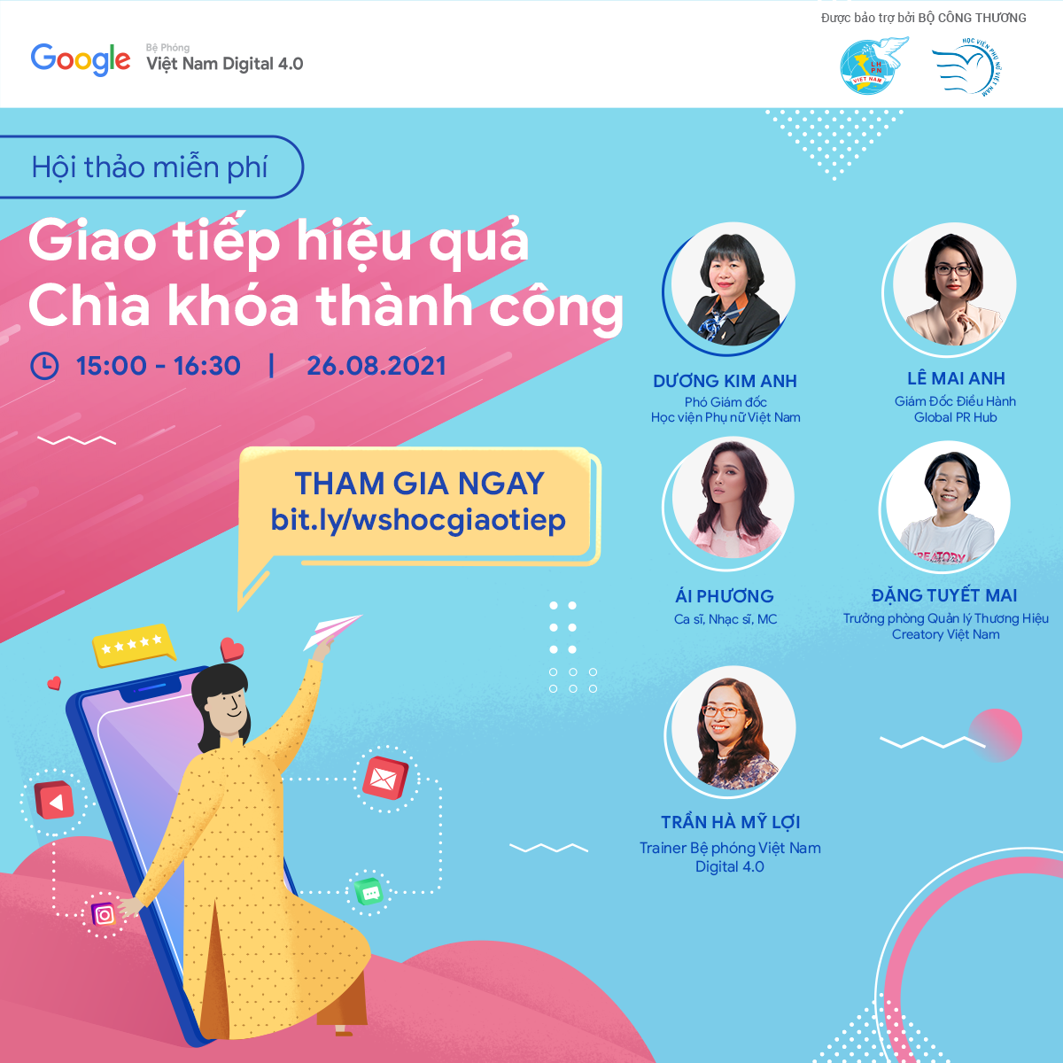 Hội thảo trực tuyến cho phụ nữ Việt Hội thảo trực tuyến cho phụ nữ Việt: Giao tiếp hiệu quả   Chìa khóa thành công
