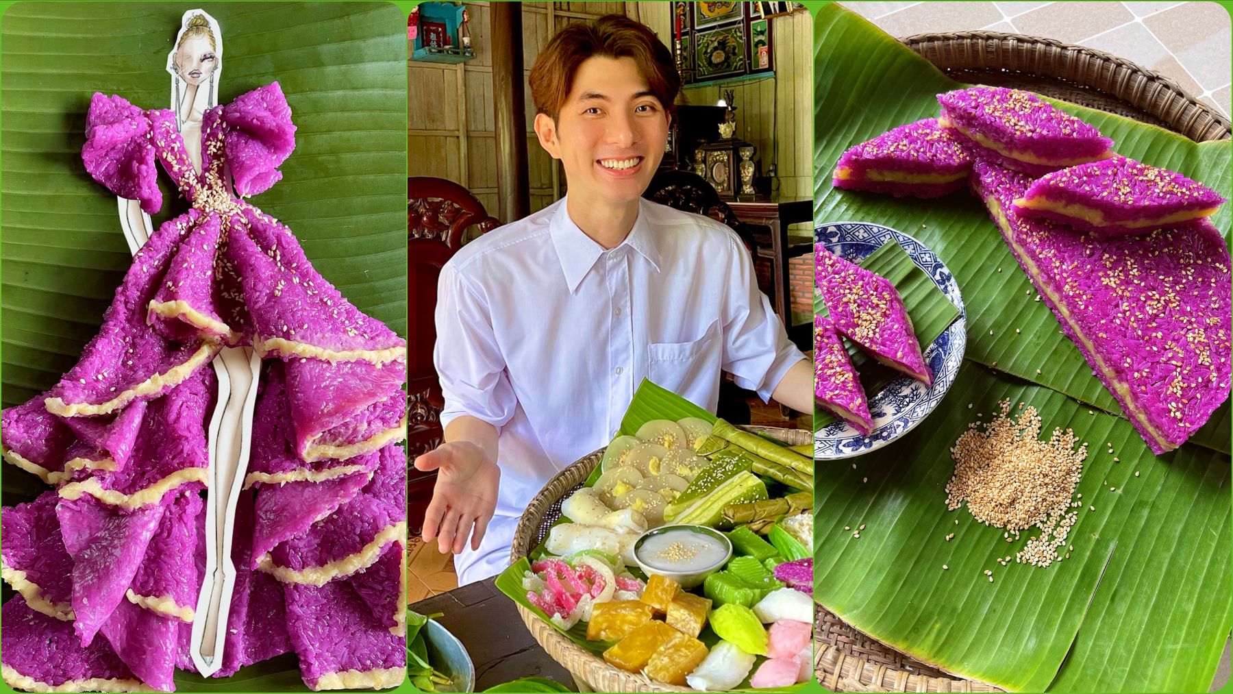 20 loại bánh đặc sản Nam Bộ xuất hiện trong BST thời t 1 NTK Nguyễn Minh Công tung trọn vẹn bộ sưu tập lấy cảm hứng từ ẩm thực Nam Bộ