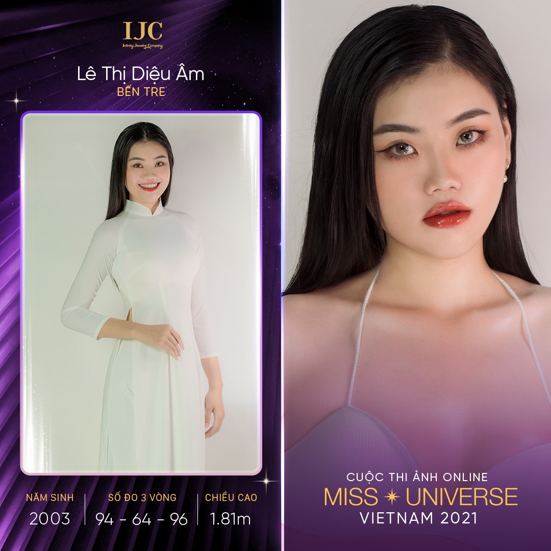 Le Thi Dieu Am Nhiều thí sinh thi ảnh online Hoa hậu Hoàn vũ Việt Nam 2021 sở hữu vẻ đẹp sắc sảo cùng chiều cao ấn tượng