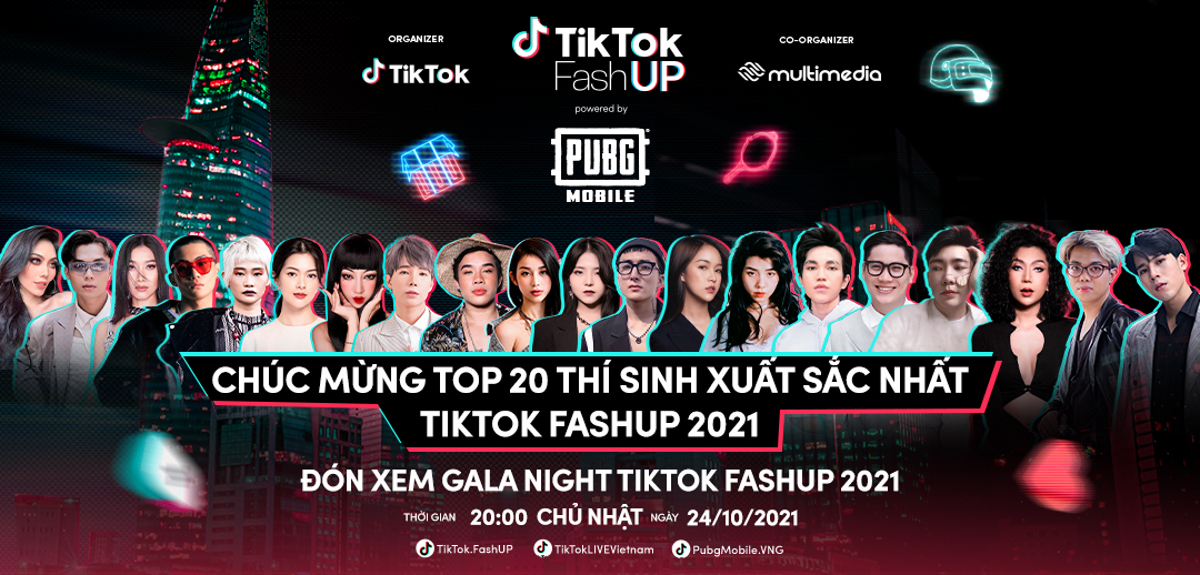 MM Top 20 Tiktok Fashup 2021 Top 20 chính thức lộ diện, cùng so tài tại TikTok FashUP Gala Night 2021