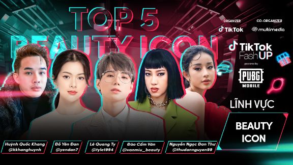 Top 5 thí sinh lĩnh vực Beauty Icon 1 Top 20 chính thức lộ diện, cùng so tài tại TikTok FashUP Gala Night 2021