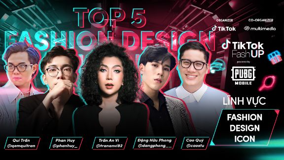 Top 5 thí sinh lĩnh vực Fashion Design Icon Top 20 chính thức lộ diện, cùng so tài tại TikTok FashUP Gala Night 2021