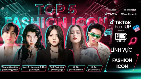 Top 5 thí sinh lĩnh vực Fashion Icon Top 20 chính thức lộ diện, cùng so tài tại TikTok FashUP Gala Night 2021