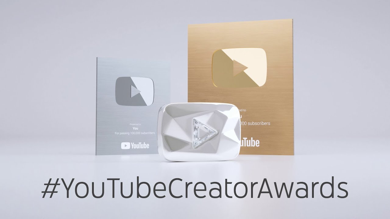 youtube creator awards Top 3 ứng cử viên có lượt Subscribe gần chạm Nút Kim Cương của YouTube