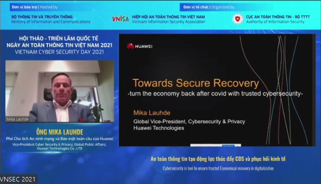 Ông Mika Lauhde Phó Chủ tịch toàn cầu về An ninh mạng và bảo mật 2 Huawei: An ninh mạng là công cụ đáng tin cậy bảo đảm sự phục hồi kinh tế trong quá trình số hoá