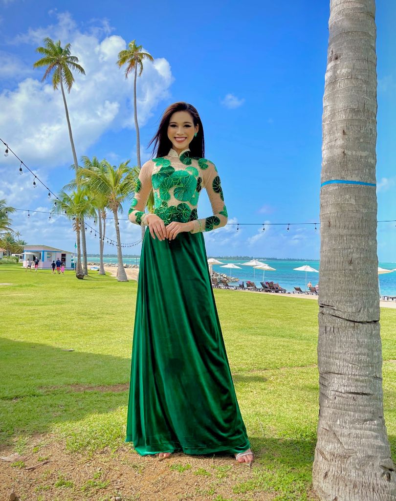 HOA HAU DO HA 4 Hoa hậu Đỗ Hà đưa đặc sản xứ Thanh vào trang phục truyền thống