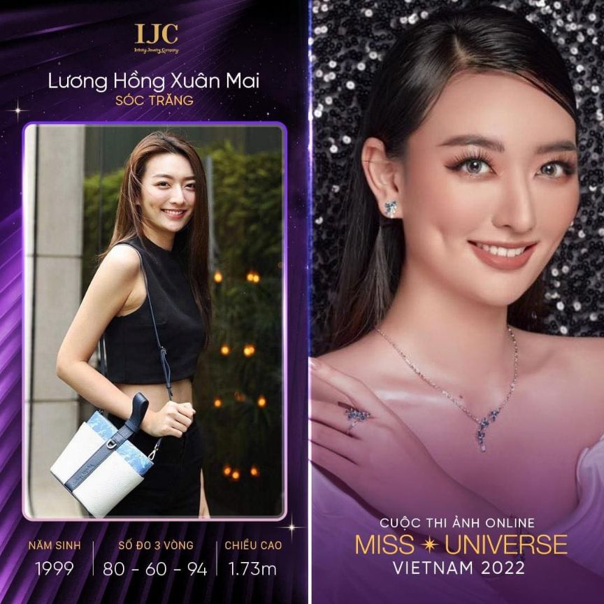Luong Hong Xuan Mai Soc Trang Những thí sinh ấn tượng của cuộc thi ảnh online Hoa hậu Hoàn vũ Việt Nam 2022