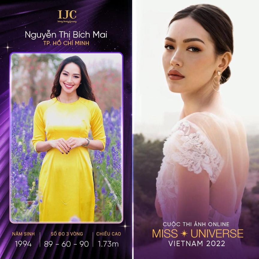 Nguyen Thi Bich Mai TPHCM Những thí sinh ấn tượng của cuộc thi ảnh online Hoa hậu Hoàn vũ Việt Nam 2022