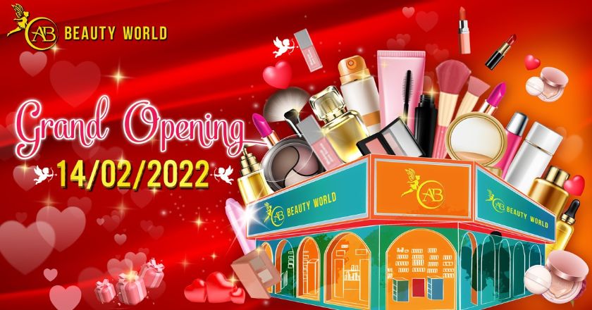 bauty world AB Beauty World khai trương Siêu thị mỹ phẩm   chi nhánh Cộng Hoà: Cơ hội săn quà Valentine giá ưu đãi đến 60%