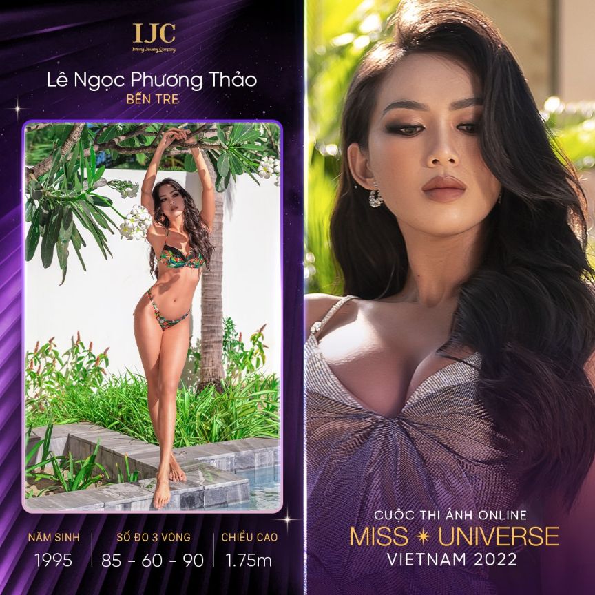 Le Ngoc Phuong Thao Ben Tre Lộ diện những thí sinh ấn tượng tại cuộc thi ảnh online Hoa hậu Hoàn vũ Việt Nam 2022