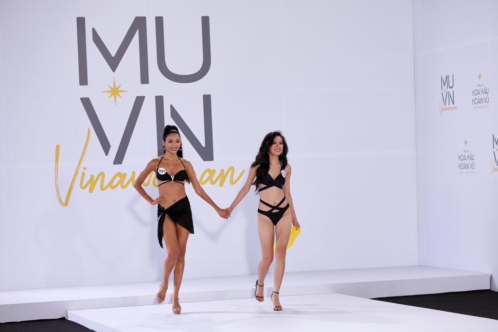 Phan thi trinh dien Bikini so khao phia Nam42 Thí sinh Hoa hậu Hoàn vũ Việt Nam 2022 khoe dáng trong phần thi bikini