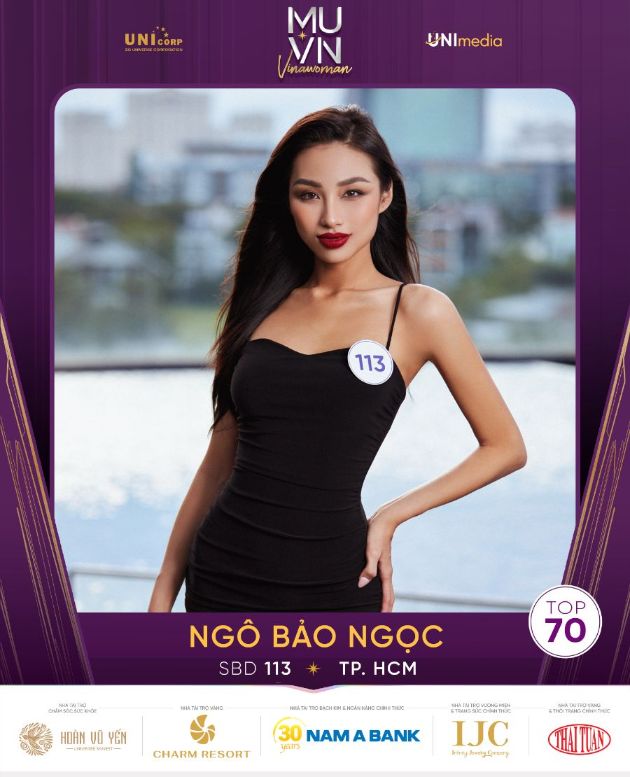 Ngo Bao Ngoc Hé lộ 10 thí sinh đầu tiên vào Top 70 Hoa hậu Hoàn vũ Việt Nam 2022