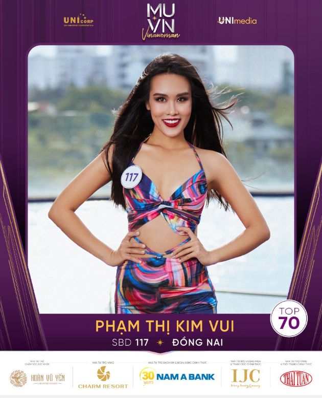 Pham Thi Kim Vui Hé lộ 10 thí sinh đầu tiên vào Top 70 Hoa hậu Hoàn vũ Việt Nam 2022