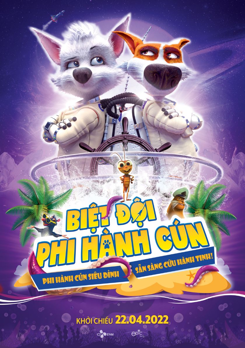 SD Main Poster 1 Biệt Đội Phi Hành Cún – bộ phim thiếu nhi dễ thương nhất tháng 4