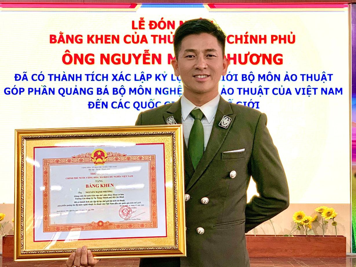 Kỷ lục gia Nguyễn Phương 5 Kỷ lục gia Nguyễn Phương góp phần nâng tầm nền ảo thuật nước nhà
