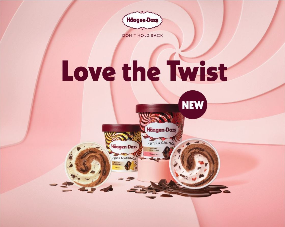 01 Häagen Dazs Love The Twist Mùa hè rực rỡ và đầy sáng tạo cùng BST kem mới Twist & Crunch của Häagen Dazs