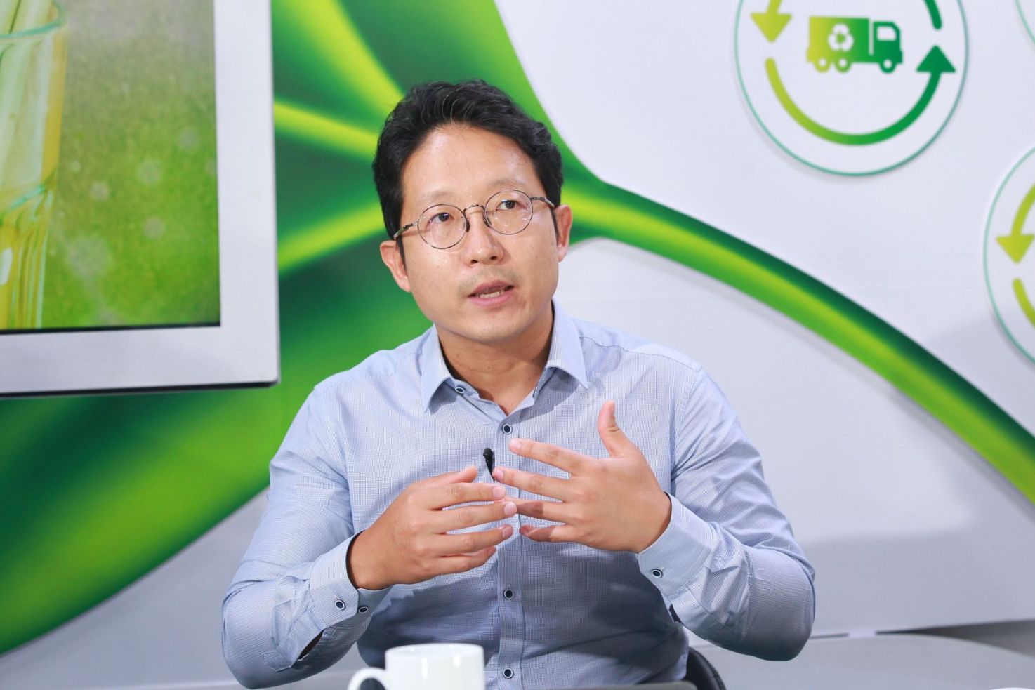 Ông Jinwoo Song chia sẻ trong buổi talkshow Ứng dụng BAEMIN nối dài hành trình xanh bền vững tại Việt Nam