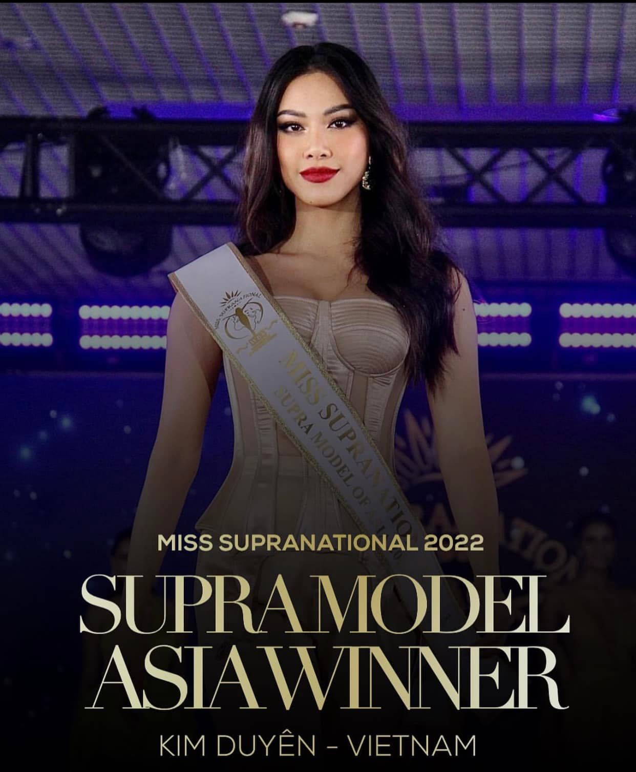  Kim Duyên xuất sắc giành giải đầu tiên tại Miss Supranational 2022