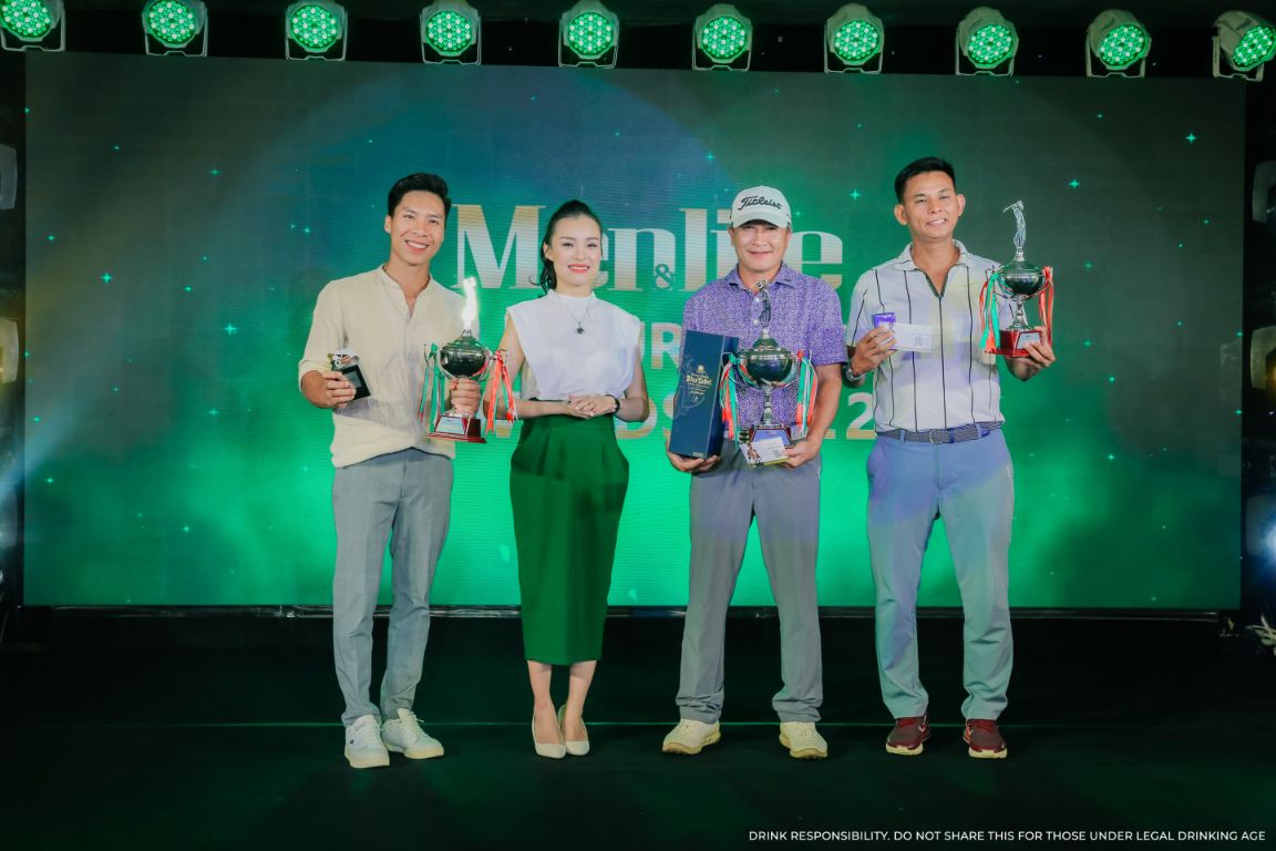 3 golfer đoạt giải của bảng C  Nguyễn Thanh Tuấn Giang Quốc Nghiệp và Lê Tuấn Anh Men&life Golf Tournament 2022: Thành công trọn vẹn với sự tranh tài sôi nổi giữa 144 golfer