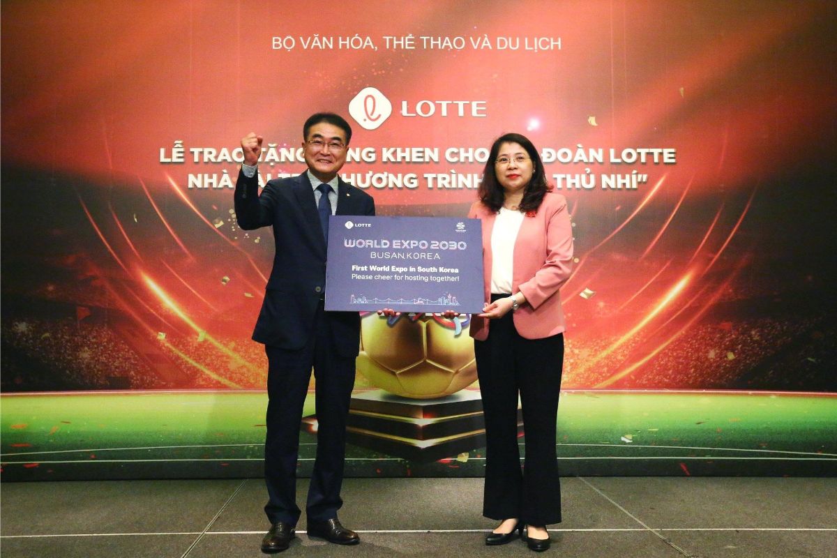 Cầu thủ nhí 3 12 năm đồng hành cùng Cầu thủ nhí, Tập đoàn LOTTE mong muốn phát triển tài năng bóng đá Việt