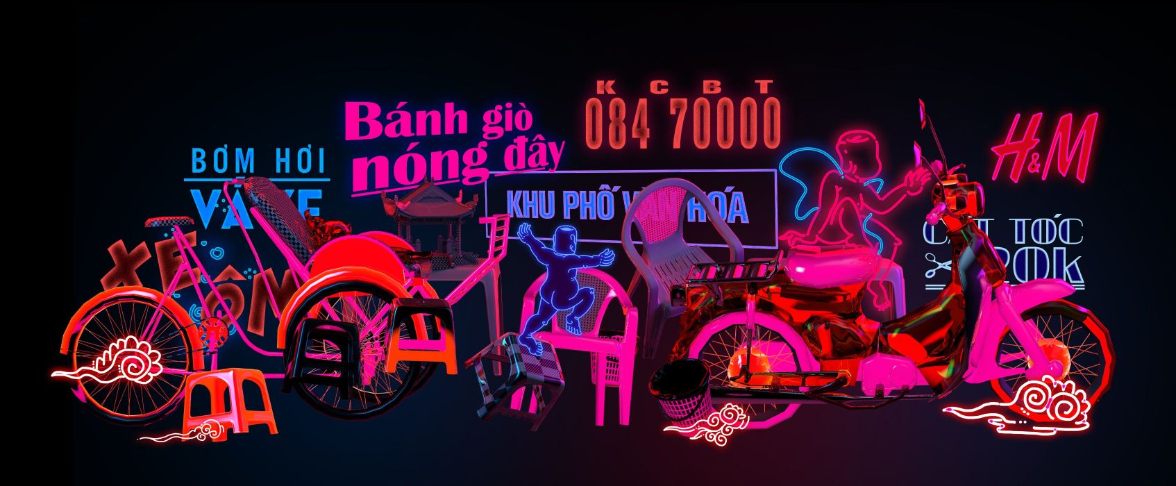 HM Việt Nam 2 H&M kết hợp cùng VJ Tùng Monkey tôn vinh nét đẹp đường phố Việt